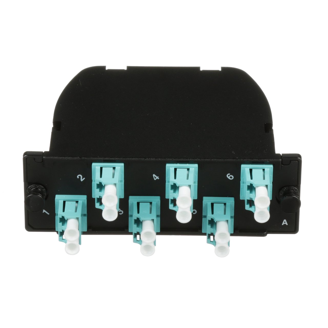 1 MPO 6 dubleks LC, Ultra geçiş kayıplı, Evrensel Polarite ile OM3 Opticom kaset