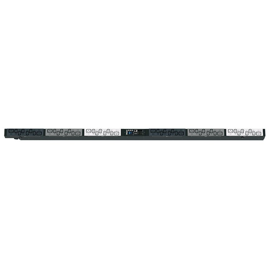 SmartZone ™ G5 başına Çıkışı (MPO Seri) Raf PDU İzlenen 32 bir 3-faz, 415V, (36), bir C13 ve (12) C19 kaplar, IEC 60.309 3P + N + E 6H 32A fiş ve önlemler 71,654 ''U x 2.047'' . Siyah: W 4,41'' D (1750.1mm x 50.8mm x 111.8mm) Renkli x
