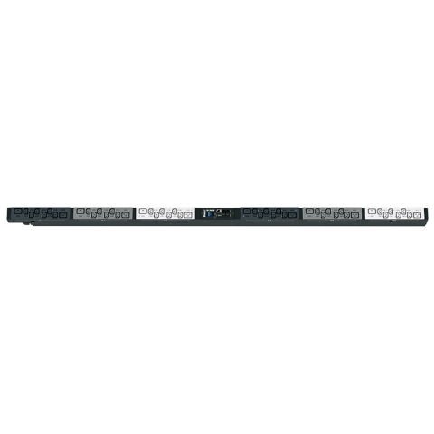 SmartZone ™ G5 başına Çıkışı (MPO Seri) Raf PDU İzlenen 32 bir 3-faz, 415V, (36), bir C13 ve (12) C19 kaplar, IEC 60.309 3P + N + E 6H 32A fiş ve önlemler 71,654 ''U x 2.047'' . Siyah: W 4,41'' D (1750.1mm x 50.8mm x 111.8mm) Renkli x