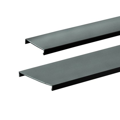 Kanal kapağı, .75 G x 6' uzunluk, PVC, siyah.