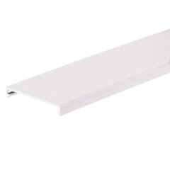 Kanal kapağı, .75 G x 6' uzunluk, PVC, beyaz.