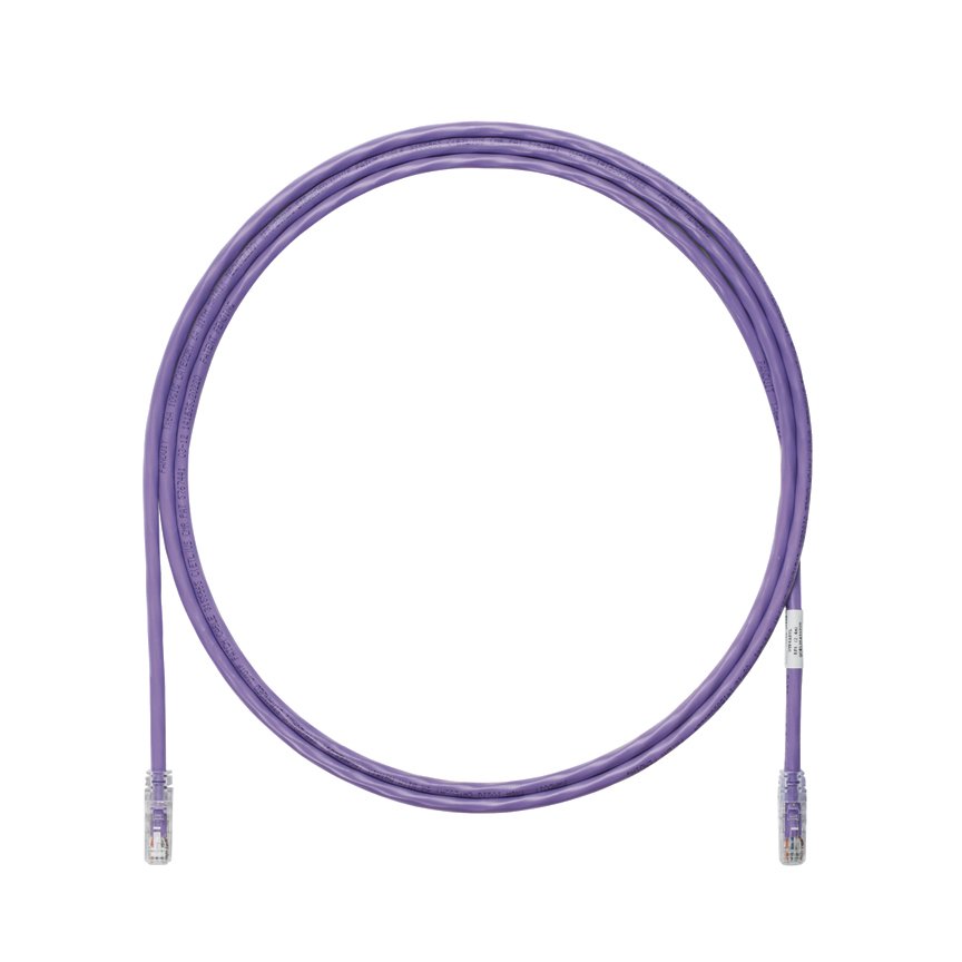 Kategori 6A, her iki ucunda TX6A ™ 10Gig ™ modüler fişli 10 Gb / s UTP ara kablosu.