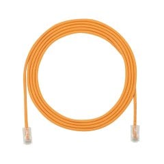 Kategori 5e performansı, her iki ucunda, Pan-Tak ™ Modüler Fiş ile 28 AWG UTP ara kablosu. Portakal. 0.5 metre mesafededir.