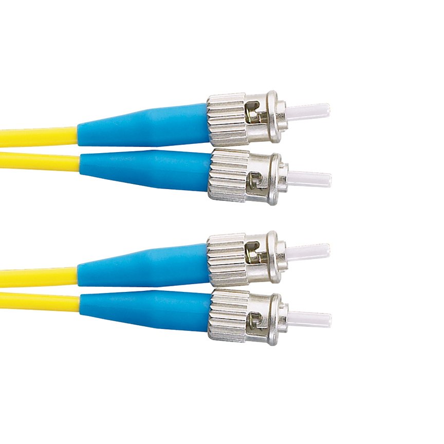 9/125 | mm - ST ST dupleks yama kablosu, 3 mm ceketli kablo (her bir uçta iki ST konektörleri) Tekli.