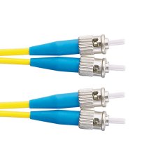 9/125 | mm - ST ST dupleks yama kablosu, 3 mm ceketli kablo (her bir uçta iki ST konektörleri) Tekli.