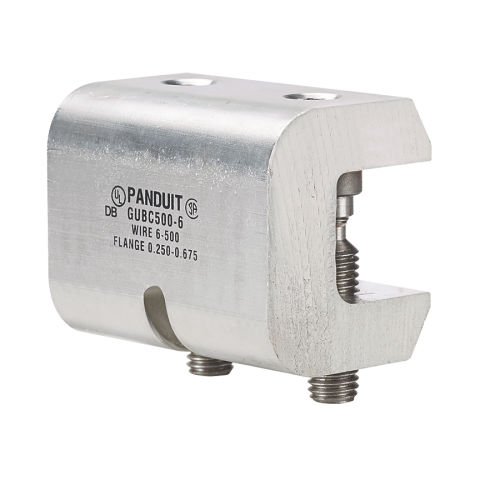 6. AWG için Kalay kaplama Evrensel ışın topraklama kelepçesi - 500 kcmil (16 - 240mm²) tel boyutu.