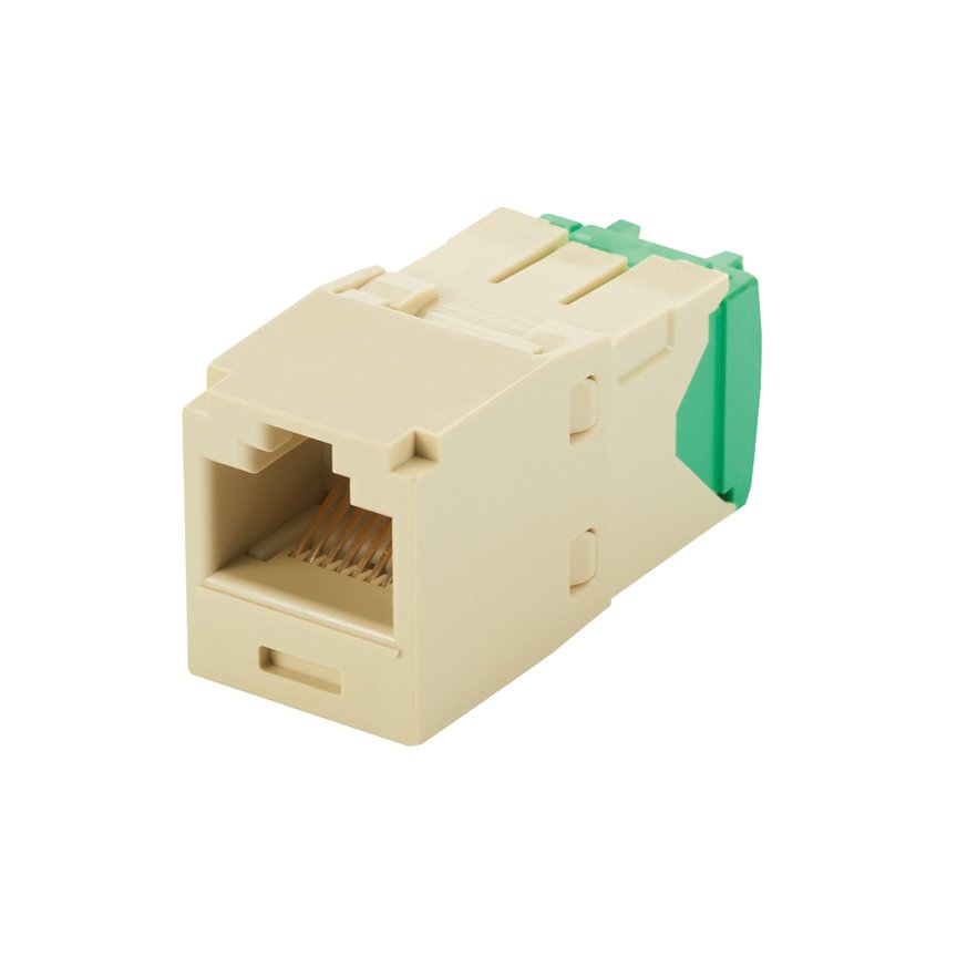 Kategori 6, RJ45, 8-konumunda, 8-tel, 28/30 AWG genel modülü. Elektrik Fildişi.
