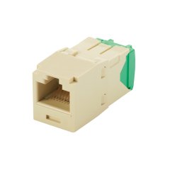 Kategori 6, RJ45, 8-konumunda, 8-tel, 28/30 AWG genel modülü. Elektrik Fildişi.