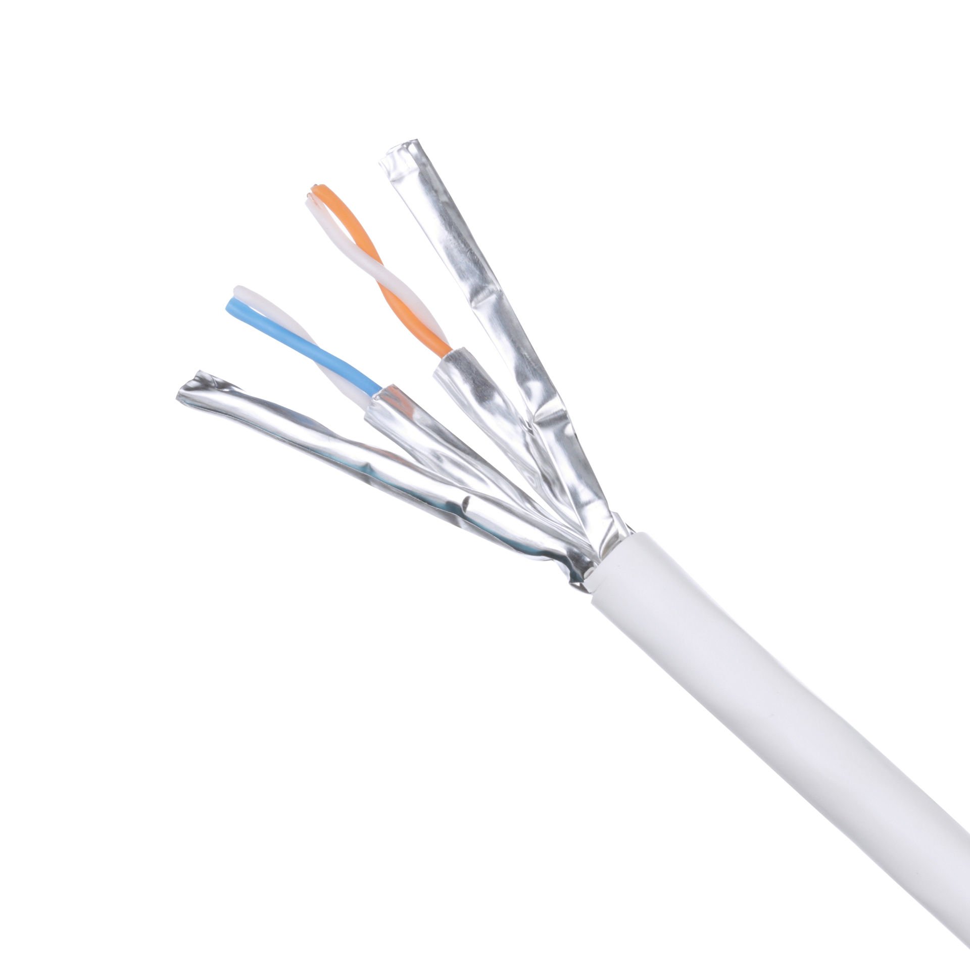 Bakır Kablo, Cat 6A, 4-çifti, 23 AWG, u / UTP, LSZH (IEC60332-1), EuroClass DCA-S2-d2-a-1, Orange, Avrupa palet, 305 m / 1000ft