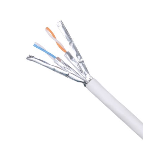 Bakır Kablo, Cat 6A, 4-çifti, 23 AWG, u / UTP, LSZH (IEC60332-1), EuroClass DCA-S2-d2-a-1, Orange, Avrupa palet, 305 m / 1000ft