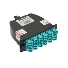 12 fiber OM4, standart kaybı, LC çift yönlü bağdaştırıcı kaseti (renk ve bölünmüş kol elyaf türüne göre belirlenir), Standart Metot A