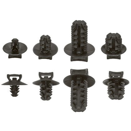 monte çam ağacı itme (4,6-4,9 mm). Bu, mekanik mukavemet, ısı ve aşınma direnci ve sertliği artar ısı kararlı naylon 6.6, imal edilir. Bu söz konusu siyah ve 0.19'' 0,18 panel deliği çapı gereklidir 100 paket halinde.