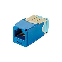 Kategori 6A, UTP modülü, 8 pos 8 tel, 28/30 AWG, Evrensel, Mavi, TG Stili.