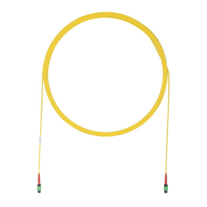 OS2 24 lif, Bağlantı, Plenum, 24F MPO Kadın, Yöntem A, Standart IL, 76 ft Yellow'a 24F MPO Kadın