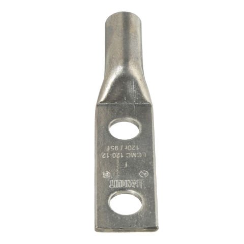 İki delikli, metrik iletken, uzun varil, 120mm² 2r, 95mm² sınıfı 5f / 6f, M12 saplama deliği.
