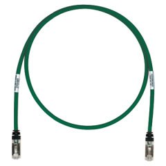 Kategori 6A, her iki ucunda, Green TX6A ™ 10Gig ™ modüler fişli 10 Gb / s S / FTP yama çekin.