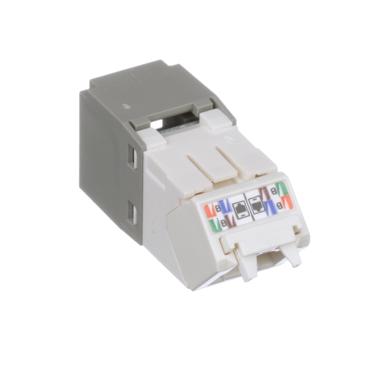 Cat6 Yukarı / Aşağı 45 Derece TG Wirecap Jack Modülü (IG)