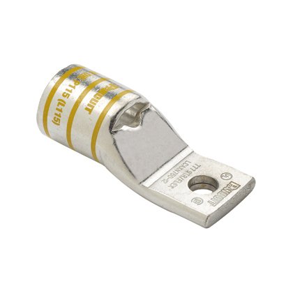 Bakır sıkıştırma pabucu 1 Delik, Flex, 3/0 AWG Dar, Dil, 5/16 '' (7.9mm) saplama