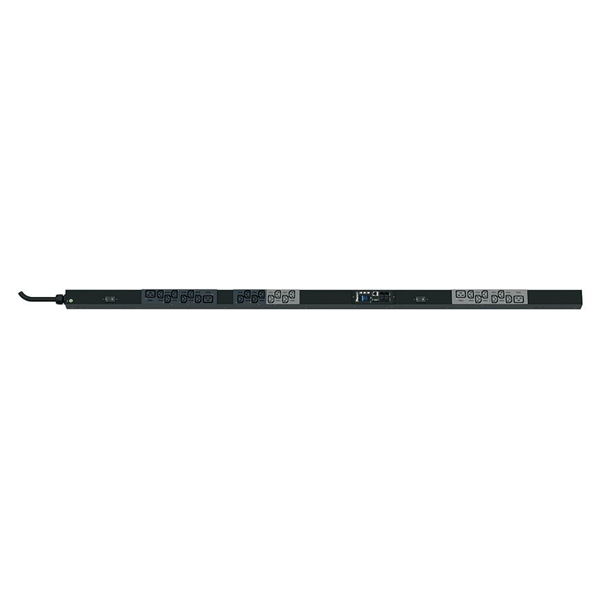 SmartZone ™ G5 başına Çıkışı (MPO Seri) PDU, 32 tek bir faz, 230V, (20), C13 ve (4) C19) kapları, IEC 60.309 2P + E 6h 32A fiş ve önlemler 68,898 ''U x 2.047'' W x Raf İzlenen 2.1'' D (1750.1mm x 50.8mm x 53.3mm) Renk:. Siyah