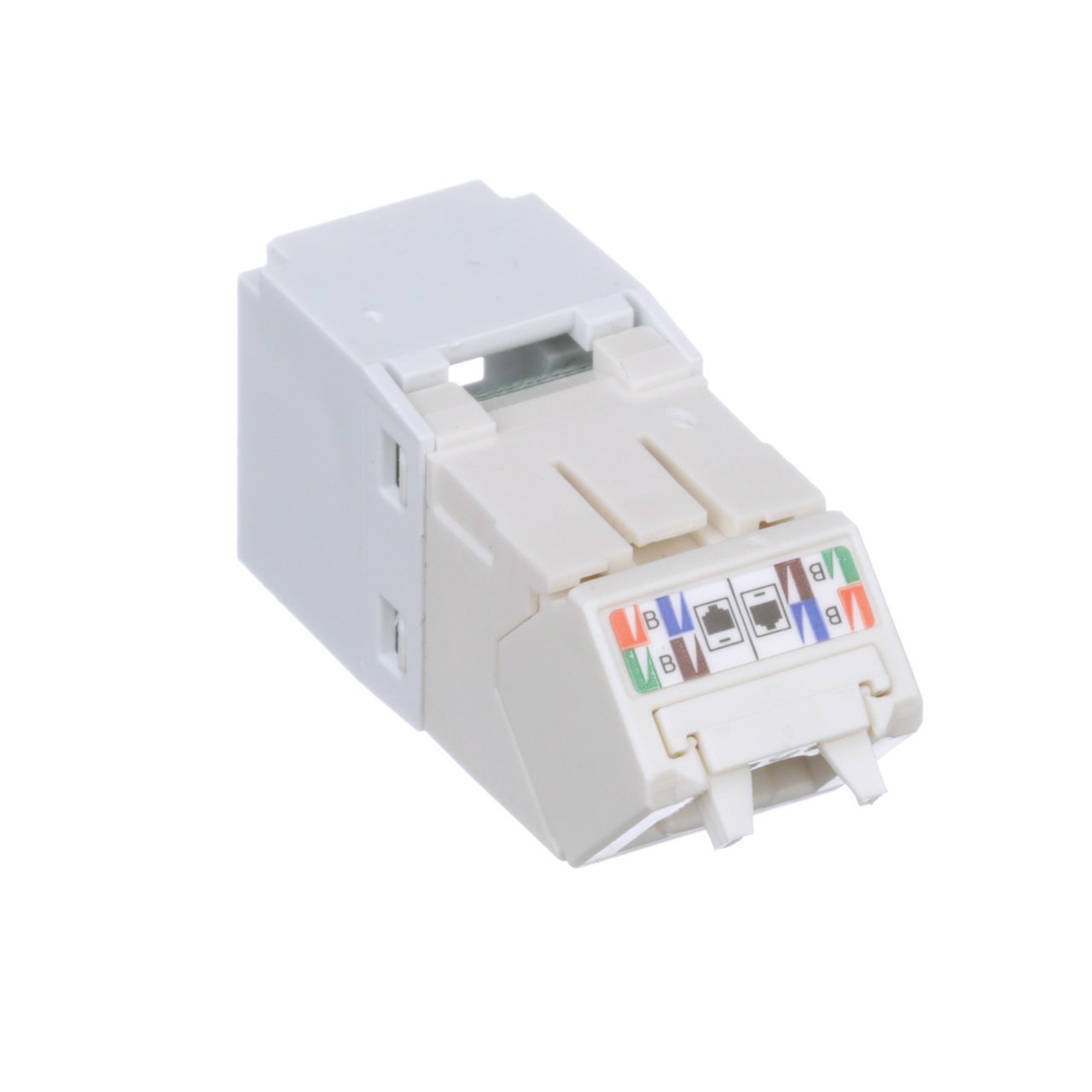 Cat6 Yukarı / Aşağı 45 Derece TG Wirecap Jack Modülü (WH)