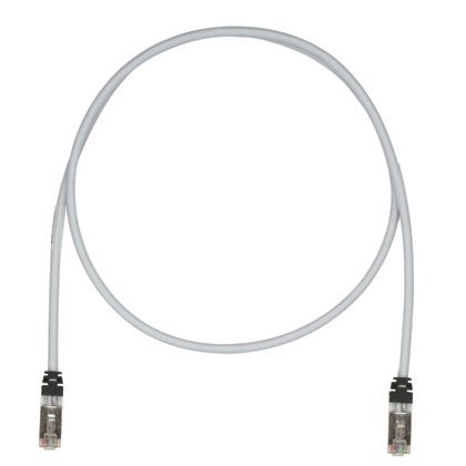 Kategori 6A, her iki ucunda TX6A ™ 10Gig ™ modüler fişli 10 Gb / s S / FTP yama çekin. Uluslararası Grey, 1,5 metre.