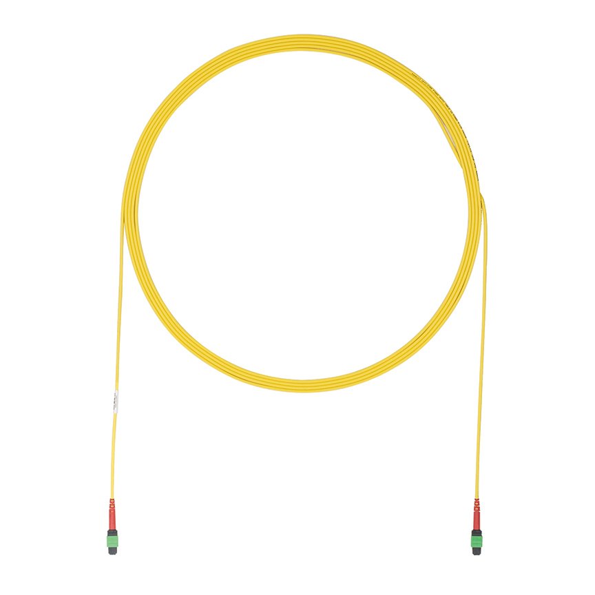 OS2 24 lif, Bağlantı, Plenum, 24F MPO Kadın, Yöntem A, Standart IL, 100 ft Yellow'a 24F MPO Kadın