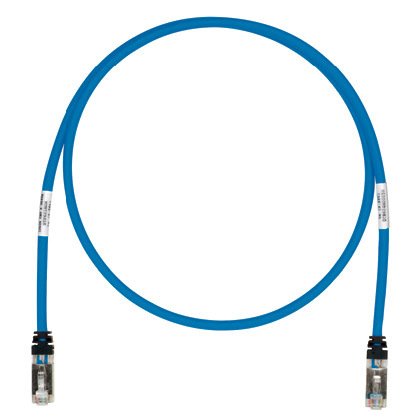 Kategori 6A, her iki ucunda TX6A ™ 10Gig ™ modüler fişli 10 Gb / s S / FTP yama çekin. Mavi, 10 metre.