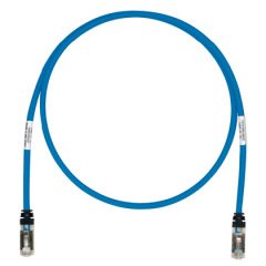 Kategori 6A, her iki ucunda TX6A ™ 10Gig ™ modüler fişli 10 Gb / s S / FTP yama çekin. Mavi, 10 metre.