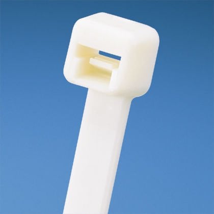 Tüm-Ty® kilitleme bağlantı, standart kesiti, 7.4 (188mm) uzunluğu, alev geciktirici naylon 6.6, fildişi.