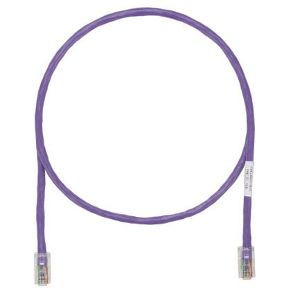 Kategori 5e, her iki ucunda, Pan-Tak ™ Modüler Fiş ile UTP ara kablosu. Violet, 8 metre.