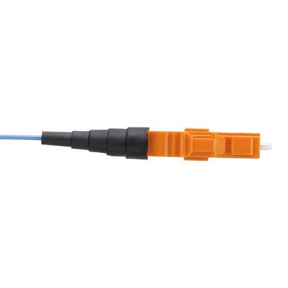 LC (anahtarlı e turuncu) helezon modlu simpleks helezon, 900um tamponlu fiber (diğer ucunda bir anahtarlı LC bir ucunda bağlayıcı ve açık) 50/125 | mm