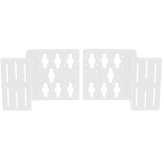 Panduit PDU Parantez Kiti dikey R4p tarzı 4 direkli raflar arkasına Güç Dağıtım Birimi (PDU) bağlar. Çelik, Beyaz, 1 adet.