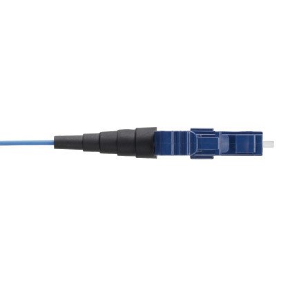 LC (anahtarlı F koyu mavi) helezon modlu simpleks helezon, 900um tamponlu fiber (diğer ucunda bir anahtarlı LC bir ucunda bağlayıcı ve açık) 50/125 | mm