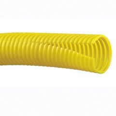 Oluklu dokuma boru yarık duvarı, 1'' (25,4 mm), sarı bir 10' (3.0m), polietilen, x.