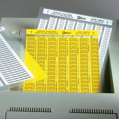 Lazer / mürekkep püskürtmeli bileşen etiket, 1.00'' , H, poliester, gümüş, 10.000 pc W 0.50'' x. paket miktarı.