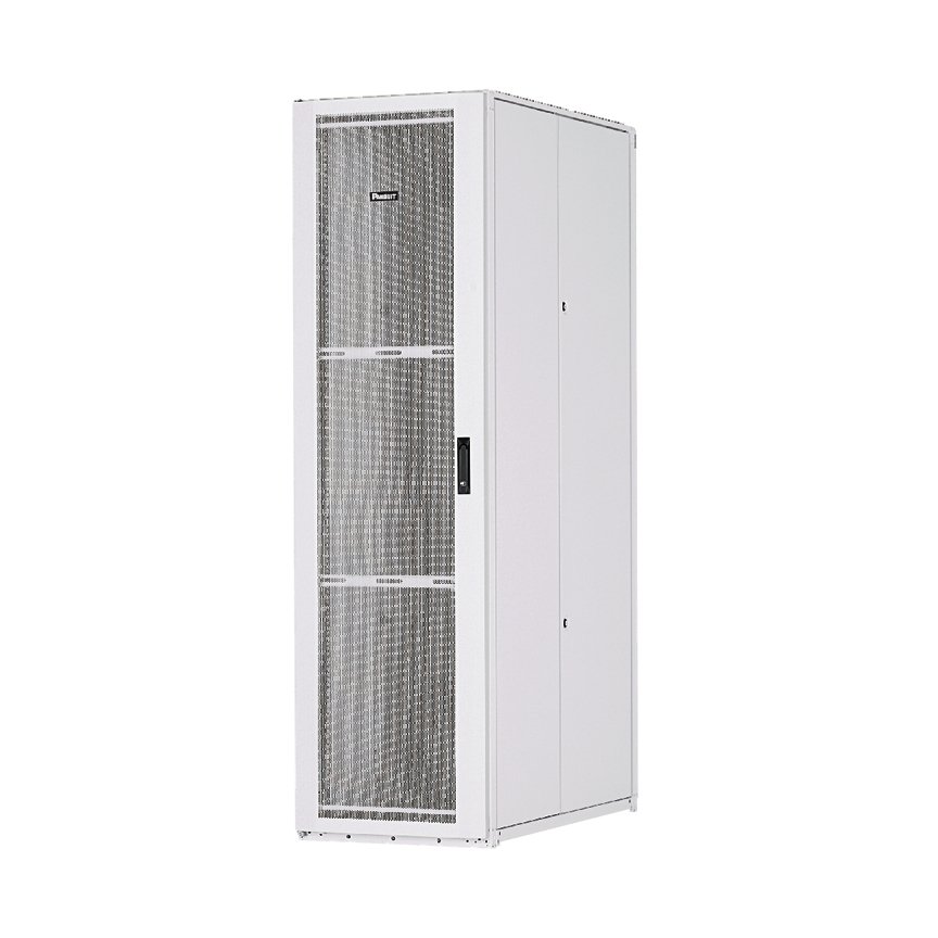 Katı arka kapı için 45 RU 600mm çapında S-Type Kabine. Beyaz renk