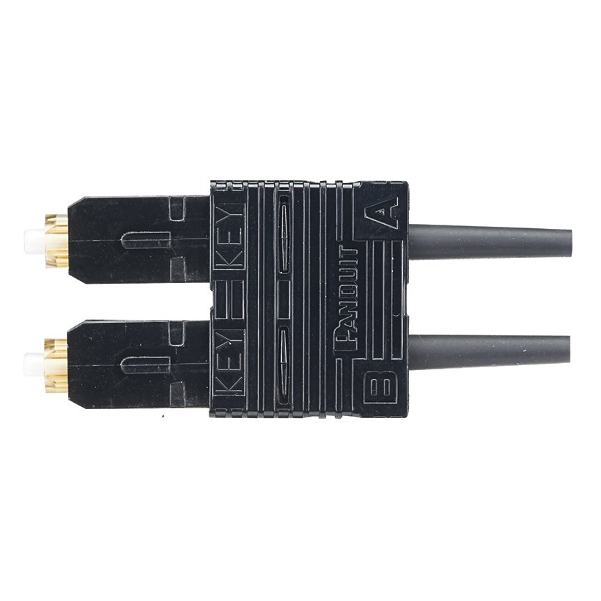 SC2 OM2 900um modlu çift yönlü fiber optik konnektörü. Siyah Boot. OCTT2 OptiCam lif sonu aracı ile kullanım için.