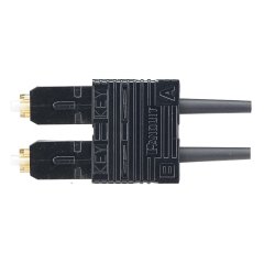 SC2 OM2 900um modlu çift yönlü fiber optik konnektörü. Siyah Boot. OCTT2 OptiCam lif sonu aracı ile kullanım için.