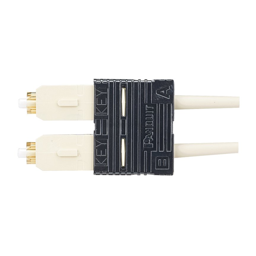 SC2 OM1 900um modlu çift yönlü fiber optik konnektörü. Fildişi Önyükleme. OCTT2 OptiCam lif sonu aracı ile kullanım için.