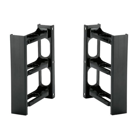 Panduit Dikey D halka Müdürü Asma rafa veya kabine aşağı Raf Panduit PZLRB4P4 4 Post'tan kabloyu yönetmek için bir araç sağlar. 4 RU, Siyah, 2pc.