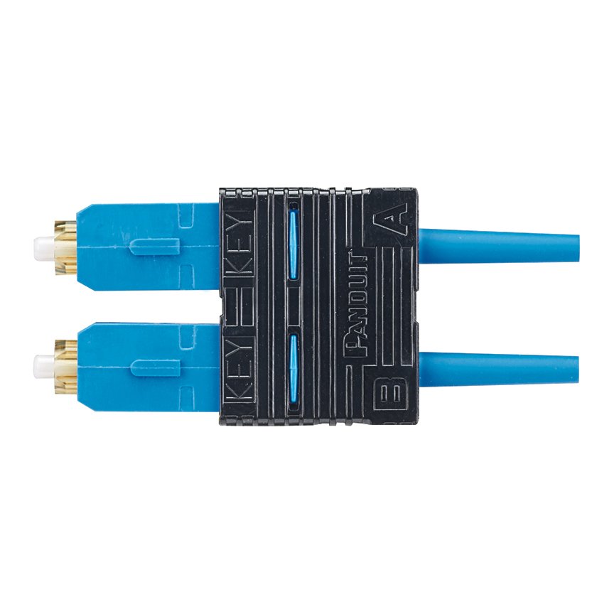 SC2 OM1 900um tekli konum çift yönlü fiber optik konnektörü. Mavi Boot. OCTT2 OptiCam lif sonu aracı ile kullanım için.
