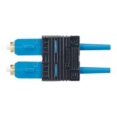 SC2 OM1 900um tekli konum çift yönlü fiber optik konnektörü. Mavi Boot. OCTT2 OptiCam lif sonu aracı ile kullanım için.