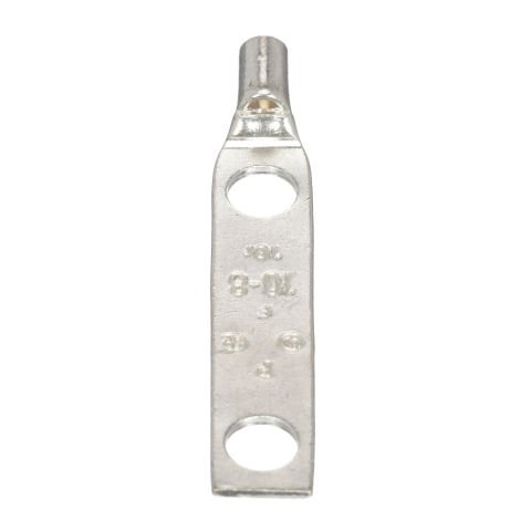 İki delikli, metrik iletken, pencere pabucu 10mm² tel ile standart bir kovan, M8 delik saplama.