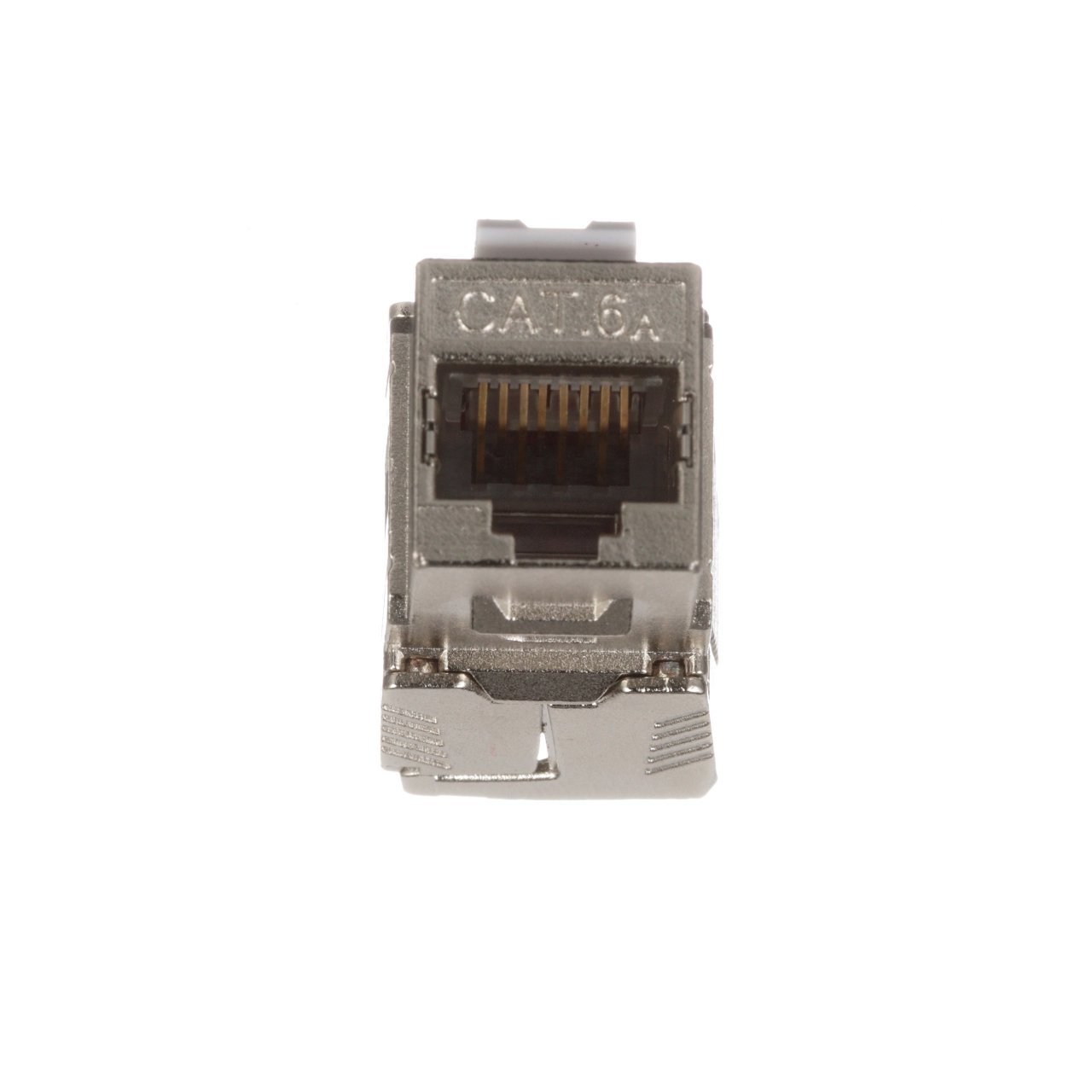 Kategori 6A, RJ45, 10 Gb / s, 8-konumunda, 8 telli taşı girişi modülü korumalı