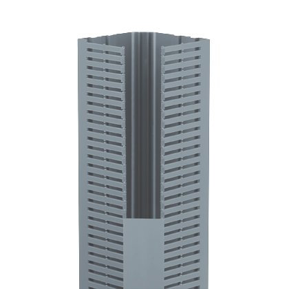 PanelMax “¢ köşe kablo kanalı, 3.35W x 2.57 H, .2 (5.0mm) yiv genişliği, beyaz.