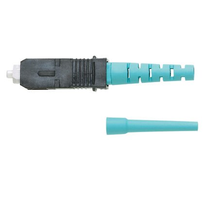 SC2 OM3 / OM4 900um modlu simpleks fiber optik konnektörü. Aqua Boot. OCTT2 OptiCam lif sonu aracı ile kullanım için.