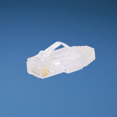 8-konumu, 8 telli modüler fiş, 30 AWG, Kategori 6, UTP bakır kablo, 100 pk birlikte kullanılır.