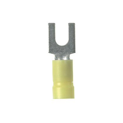 Stronghold ™ Çatal Terminali, vinil 12, yalıtımlı - 10 AWG, 1/4'' Stud Boyutu.