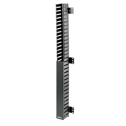 Panduit IN-Kabine Dikey Kablo Yöneticisi yönetmek ve hemen hemen her geniş kabin tasarımı kusursuz uyum sağlamak üzere yeterli esnekliği ile ekipman arasındaki kabloları organize rota için tasarlanmıştır. Yan montaj aparatı, tek taraflı, PVC, 18RU, Siyah,