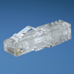 8-konumu, 8 telli modüler fiş, Panduit TX6A SD 10Gig UTP bakır kablo (PU6ASD04), 100 pk birlikte kullanılır.